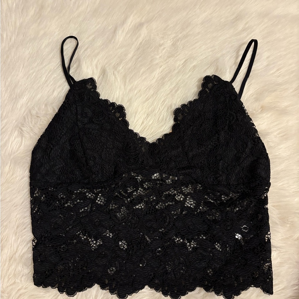 NWOT Love Tree Black Lace Bandeau